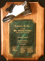 Tradition In Tap Award to Ms. Melba Huber