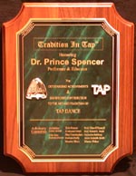 Tradition In Tap Award to Dr. Prince Spencer